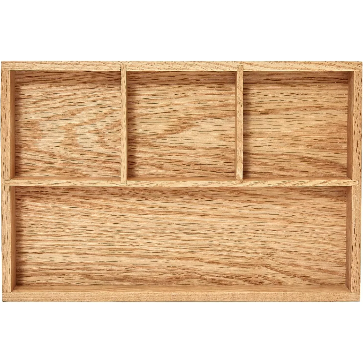 dxynlzq KFHDMCV  Wood Organizer Tray Black Walnut  &amp;amp; Drawer Storage  (Walnut )