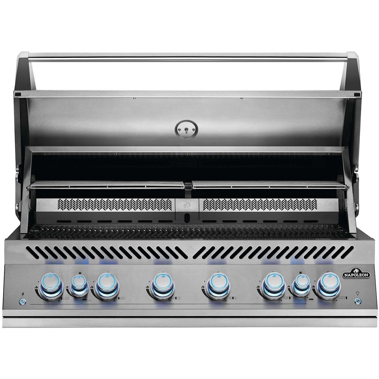 Napoleon Built-In 700 Series 44-Inch Propane Gas Grill w/ Infrared Rear Burner & Rotisserie Kit - BIG44RBPSS