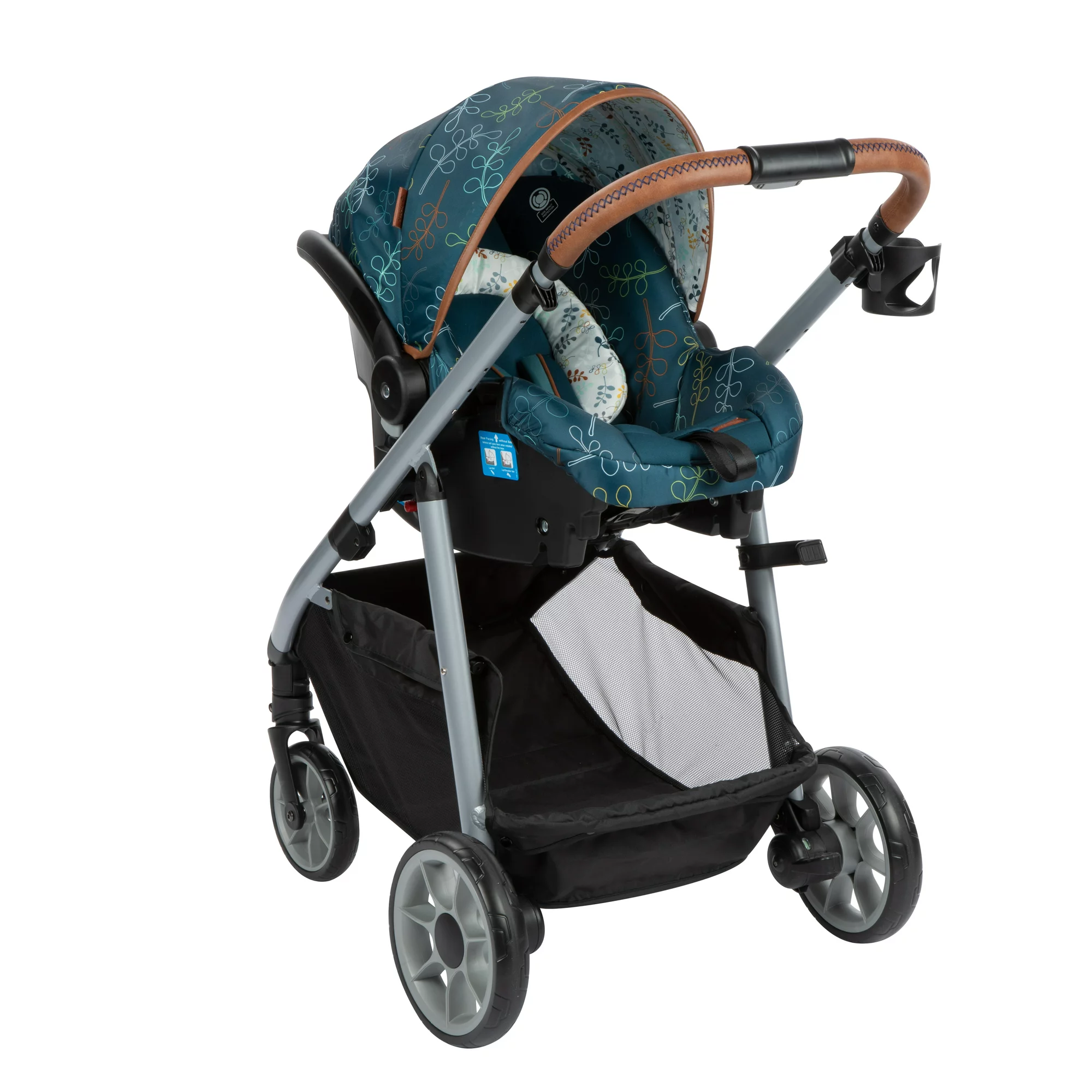 Monbebe Lynx 6 in 1 Modular Travel System Stroller and Infant Car Seat, Leaf
