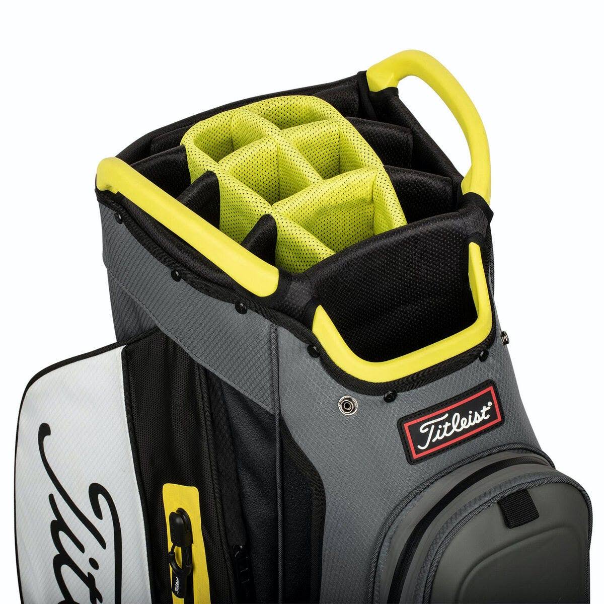 Titleist Cart 15 StaDry Cart Bag, Charcoal/White/Black
