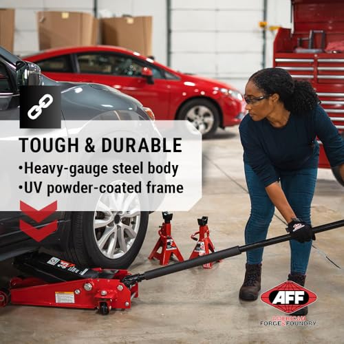 AFF 3.5 Ton Professional Floor Jack - Heavy Duty, Dual Pump - Low Profile Hydraulic Car Jack