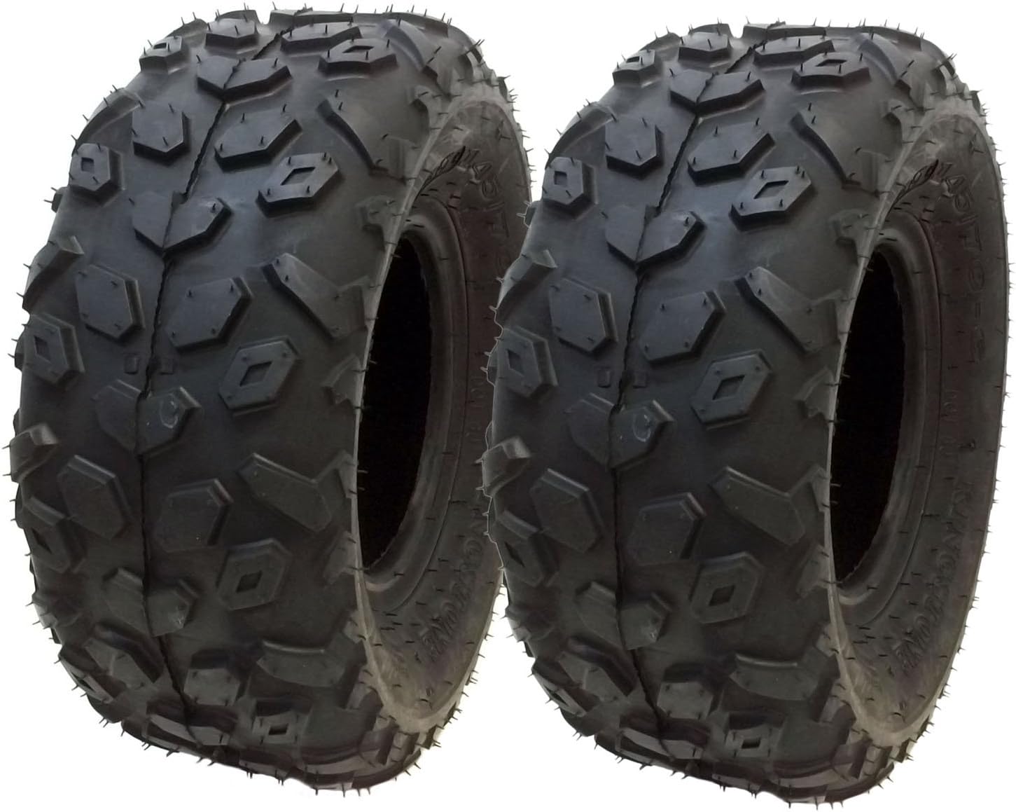 MMG Set of 2 ATV Tubeless Tires 145/70-6 (14.5x7x6) P120, Front or Rear, Compatibles with Red Cat, SUNL, Suzuki, Vento, Small ATV with 6 inches Rims