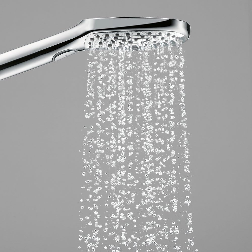 hansgrohe Raindance Select E Easy Install 5-inch Handheld Shower Head Modern 3 RainAir, Rain, Whirl 26521001