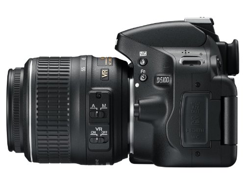 Nikon D5100 16.2MP Digital SLR Camera & 18-55mm VR Lens (Renewed)