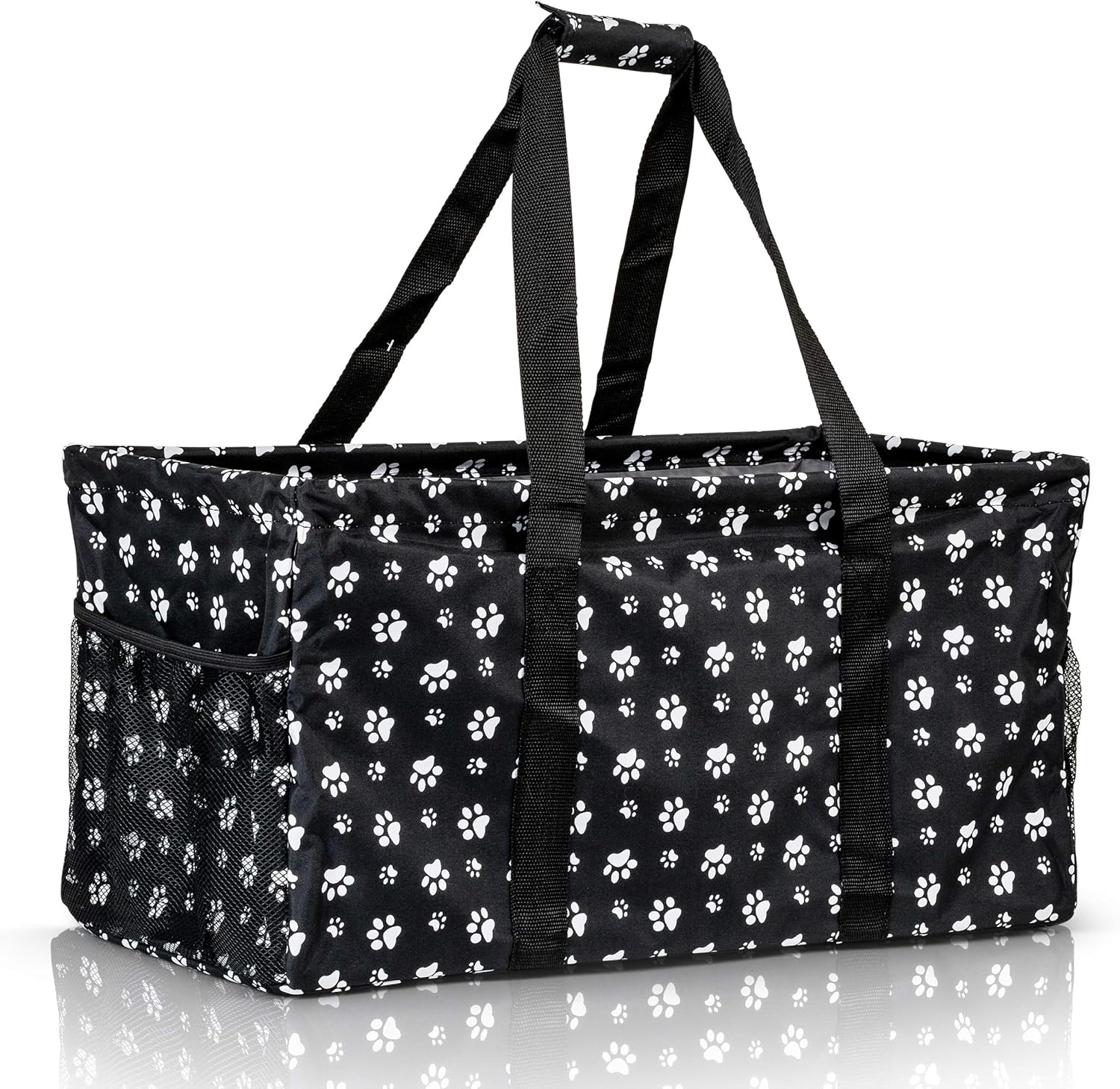Extra Large Utility Tote Bag - Oversized Collapsible Pool Beach Canvas Basket