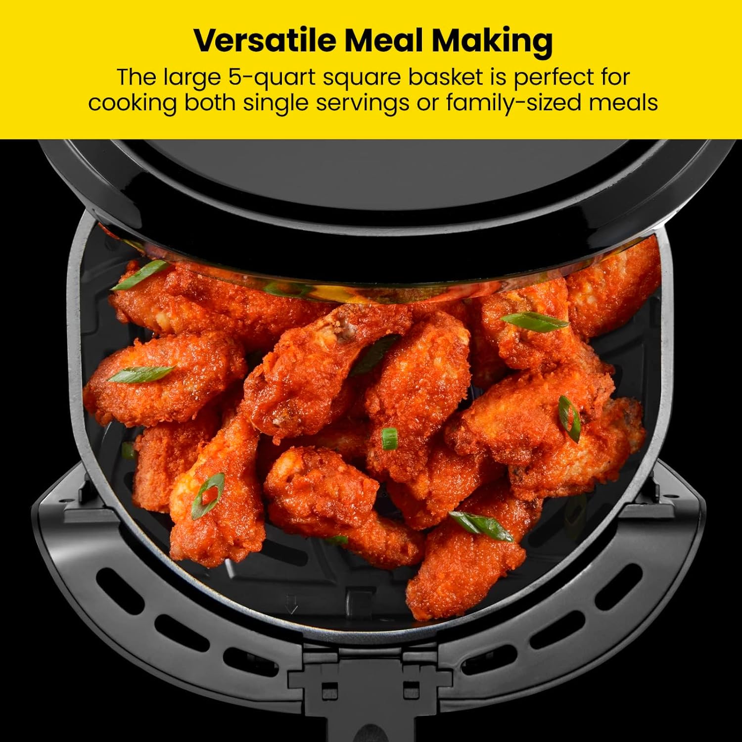 CHEFMAN Multifunctional Digital Air Fryer+ Rotisserie, Dehydrator, Convection Oven, 17 Touch Screen & Digital Air Fryer, Large 5 Qt Family Size, One Touch Digital Control Presets,