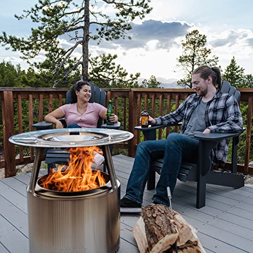 Solo Stove Bonfire 25 Inch Heat Deflector - Enhance Warmth and Comfort for Your Fire Pit - Durable 304 Stainless Steel - Maximizes Heat Radius - Long-Lasting Camping Essentials, 7 lbs