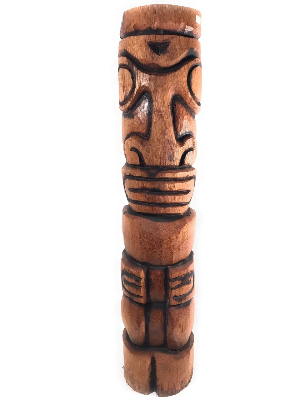 Trader Vic Replica Outdoor Tiki Totem Pole 40" - Burnt Finish | #lbj3039100