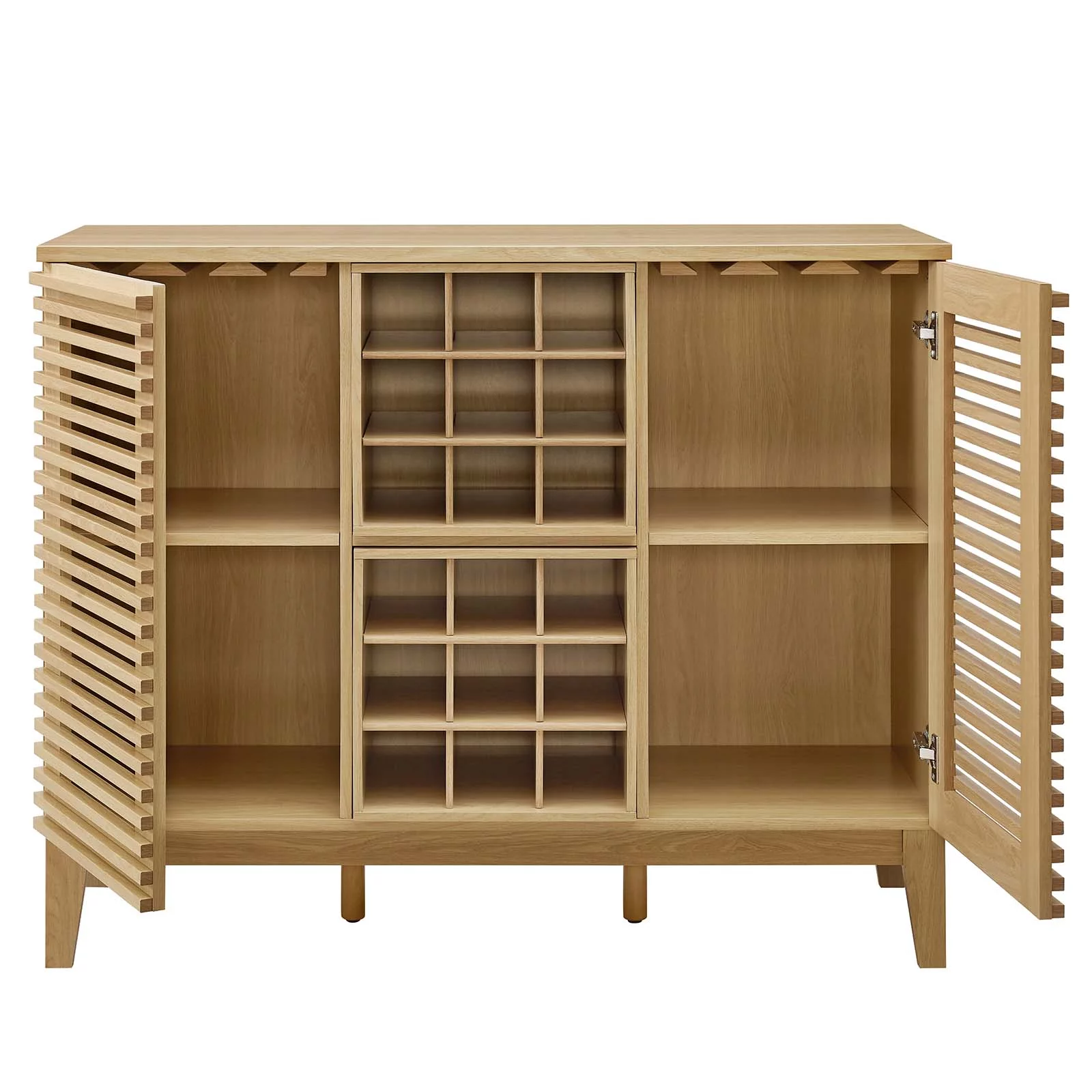 Modway Render Bar Cabinet in Oak