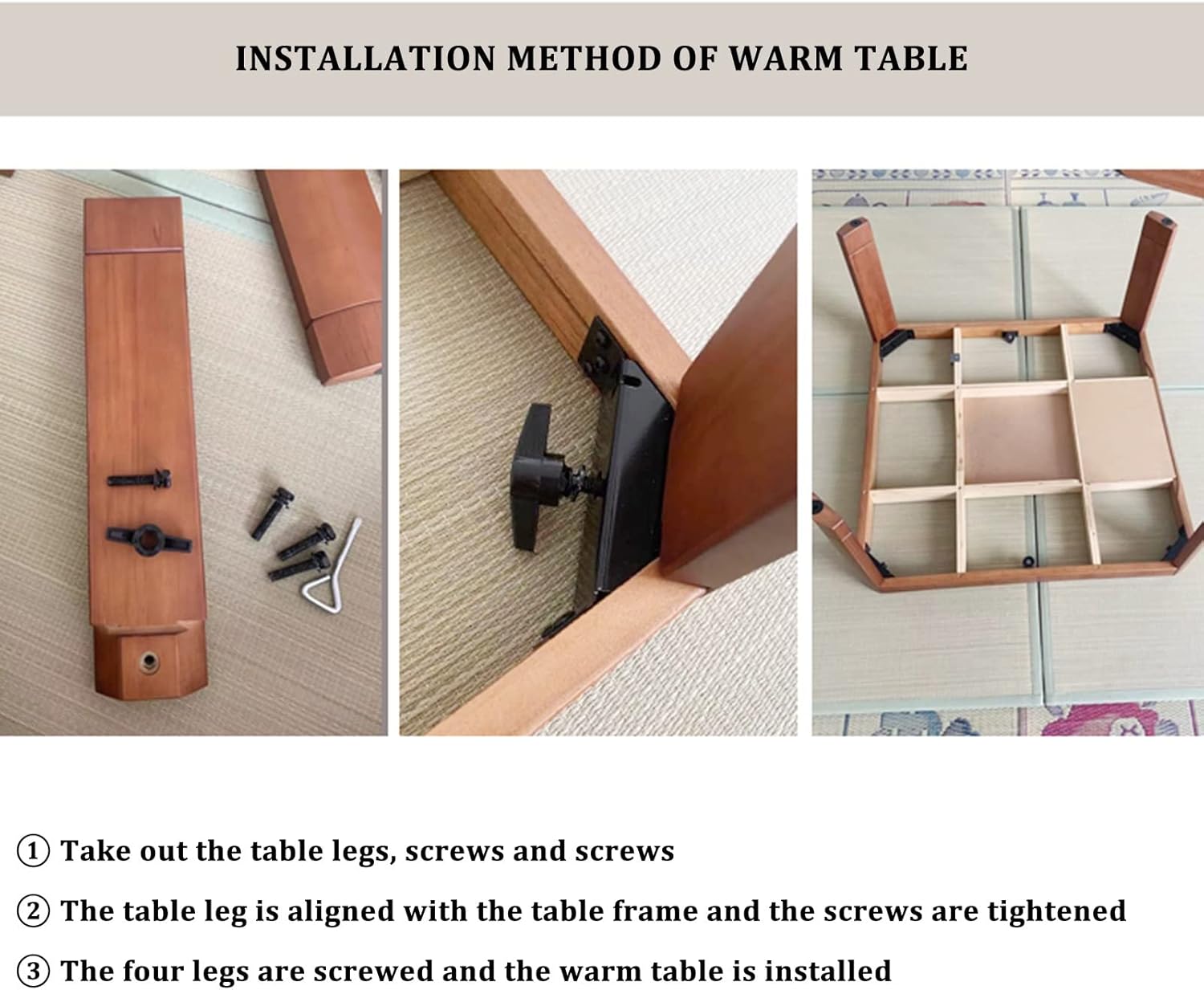 Coffee Table Household Square Heating Table Japanese Folding Tatami Coffee Table Floor Tea Table Multifunctional Low Table for Sitting On The Floor Furniture