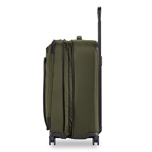 Briggs & Riley Domestic 22" Carry On Expandable Spinner - Luggage for Travel, Suitcases with Wheels, Softside Rolling Bag for Men & Women, Self-Repairing Zipper - ZDX Collection, Hunter