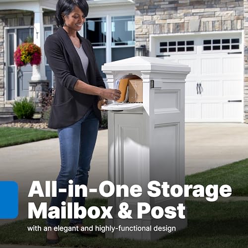 Step2 5005BL Atherton Reserve Storage Onyx Black Mailbox