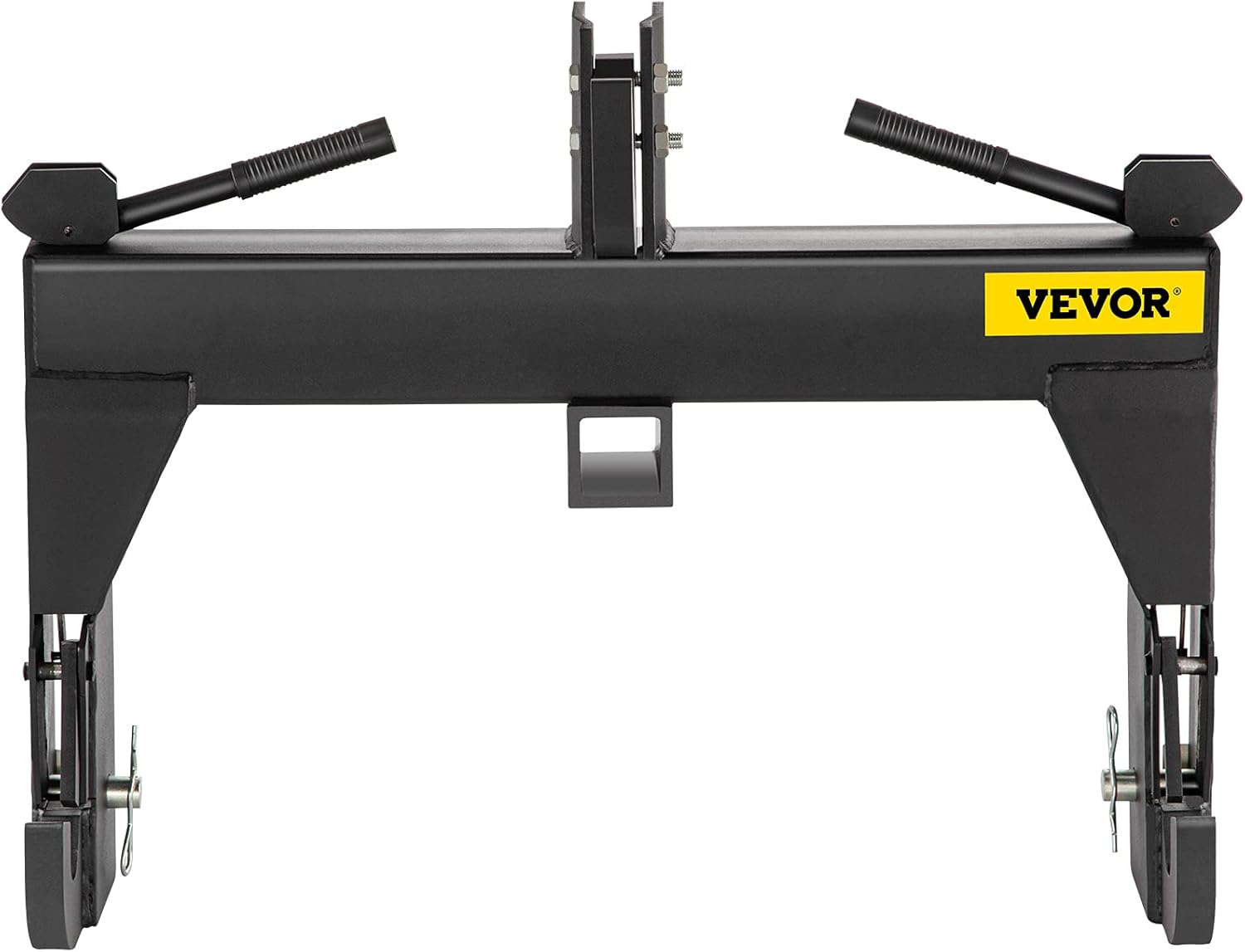 VEVOR 3-Point 3000 LBS Lifting Capacity 28.31" Between Lower Arms Attachments Quick Hitch, No Welding & 5 Level Adjustable Bolt, Adaptation to Category 1 & 2 Tractor, Black
