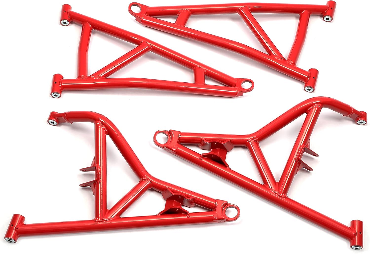 HECASA 4 A Arms Compatible with 2014-2022 Polaris RZR XP 1000 / 4 1000 1.5 Additional Clearance Front Upper & Lower A-Arms Rods High Clearance Red