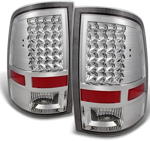 AKKON - Fits Black Smoked 2009-2018 Dodge Ram 1500 10-18 Ram 2500 3500 Pickup Truck LED Tail Lights Driver+Passenger Pair Set