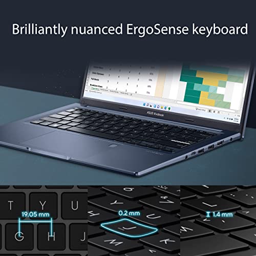 ASUS VivoBook 16X Laptop, 16” WUXGA (1920 x 1200) 16:10 Display, AMD Ryzen 5 5600H CPU, AMD Radeon™ Vega 7 Graphics, 8GB RAM, 512GB SSD, Fingerprint Sensor, Windows 11 Home, Quiet Blue, M1603QA-DS52