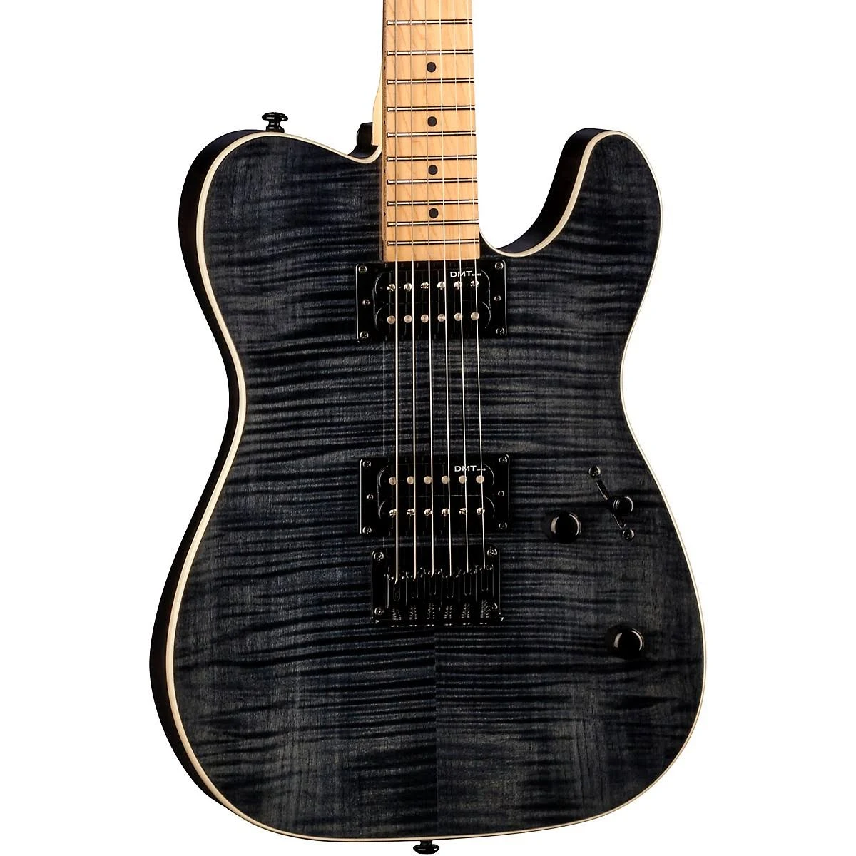 Dean Nashvegas Flame Hum Hum Electric Guitar Trans Black