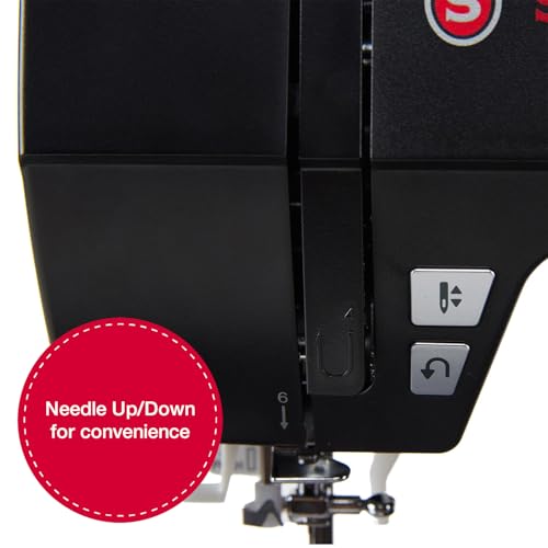 SINGER Heavy Duty 6600C Sterling Sewing Machine with Accessory Kit | Strong Motor with Enhanced Piercing Power, 215 Stitch Applications, Full Metal frame, LCD Screen & 1-Step Buttonhole