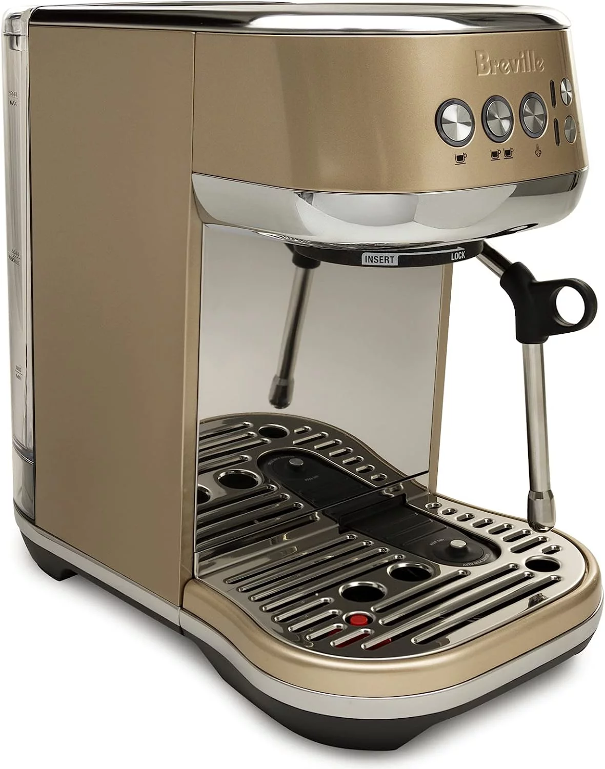 Breville Bambino Plus Espresso Machine (Royal Champagne)