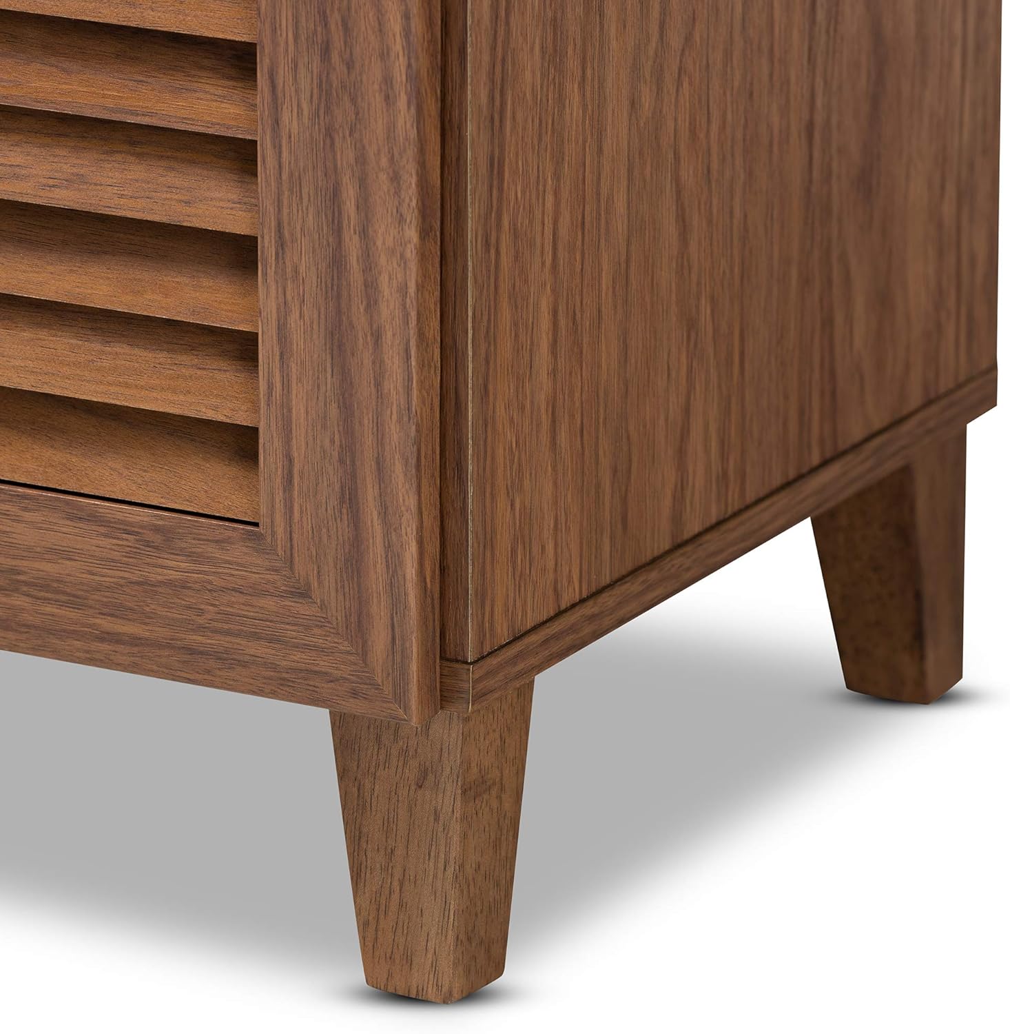 Baxton Studio Shoe Cabinets, One Size, Walnut