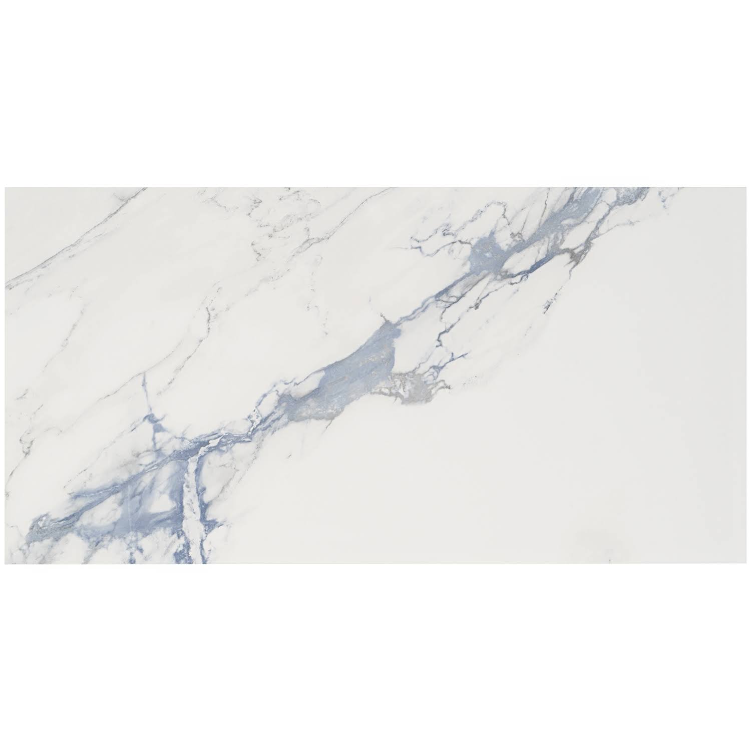Ivy Hill Tile Calacatta Indigo 12 in. x 24 in. Polished Porcelain Floor and Wall Tile (6-Piece, 11.62 Sq. ft./Case)