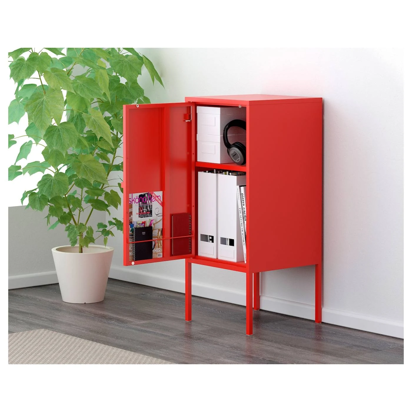IKEA - LIXHULT Cabinet, metal/red, 13 3/4x23 5/8 50328670