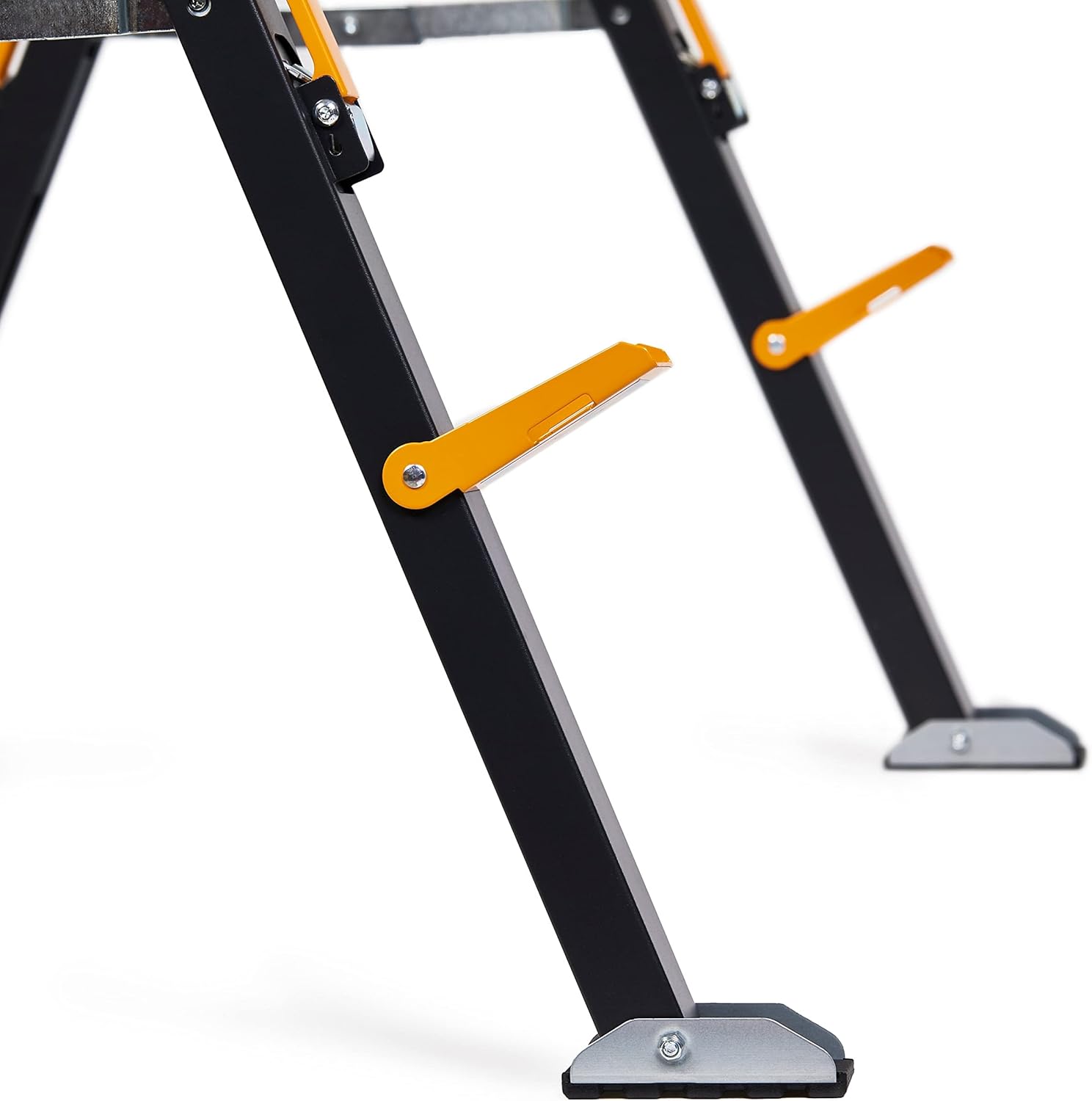 ToughBuilt - Folding Sawhorse - Sturdy, Durable, Lightweight, Heavy-Duty, 100% High Grade Steel - Adjustable up to 4x4 Size Support Arms - 1300 LB Capacity - (TB-C700) - 2 Pack