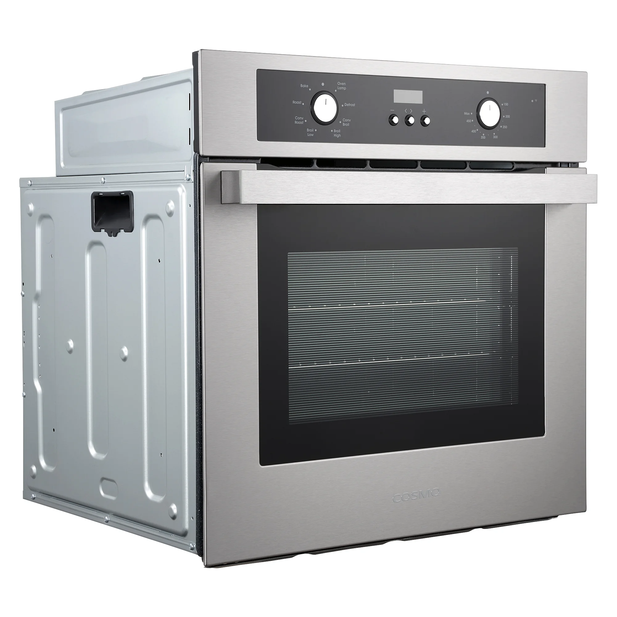 Cosmo 5 Piece Kitchen Appliance Package With 30" Electric Cooktop 30" Wall Mount Range Hood 24" Single Electric Wall Oven 30" Over-The-Range Microwave & French Door Refrigerator