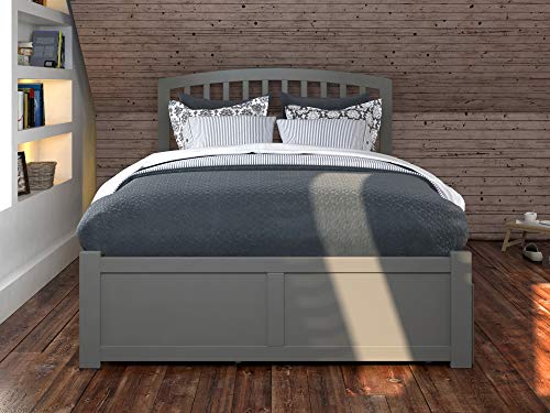 AFI Richmond Twin XL Size Platform Bed with Footboard & Storage Drawers in White