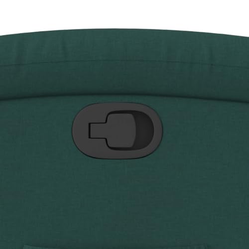 Recliner Chair Dark Green Fabric,Comfortable Recliner Chair with Manual Adjustment and Cozy Fabric Upholstery for Relaxation Living Room Armchairs, Recliners & Sleeper Chairs