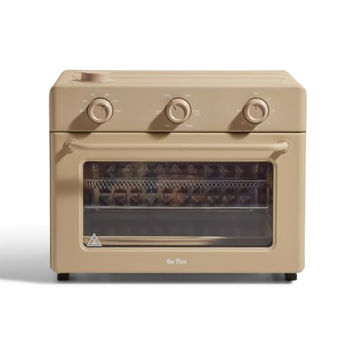 Our Place Wonder Oven | 6-in-1 Air Fryer & Toaster Oven with Steam Infusion | Compact, Countertop Friendly, Fast Preheat, Multifunctional | Air Fry, Toast, Roast, Bake, Reheat & Broil | Char