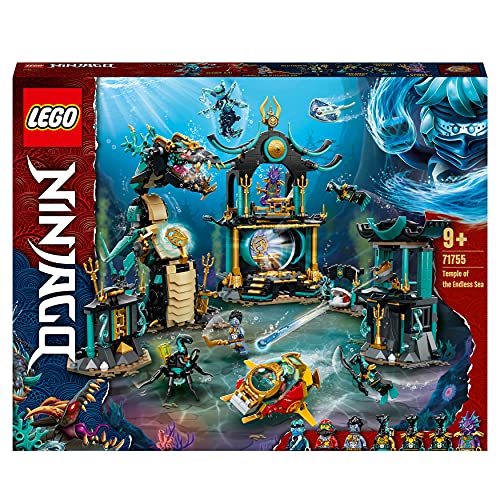 LEGO 71755 NINJAGO Temple of The Endless Sea Building Toy, Underwater Playset with Ninja Kai Minifigure, Gifts for 9 Plus Year Old Boys & Girls