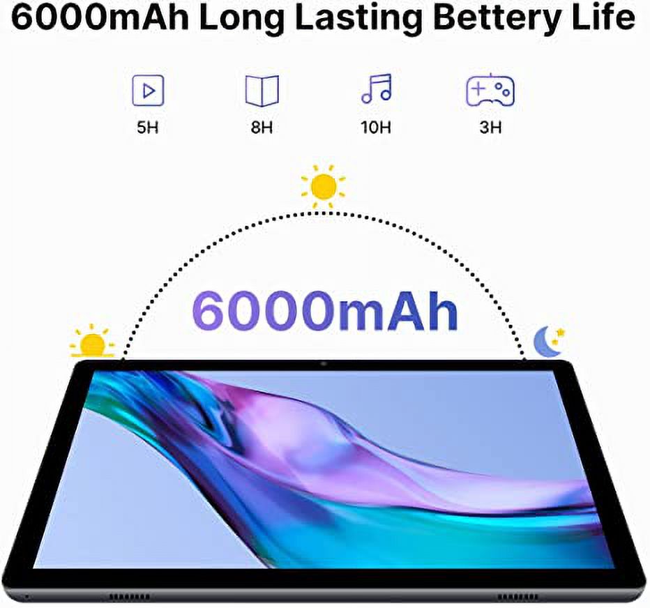 Lanliyunoutlet Tablet 10 Inch Android Tablet Android 11 Tablets Quad-core 2GB RAM 64GB ROM 1280x800 HD IPS Screen 6000mAh Battery(Grey)…