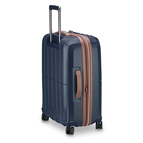DELSEY Paris St. Tropez Hardside Expandable Luggage with Spinner Wheels, Black, Carry-on 21 Inch