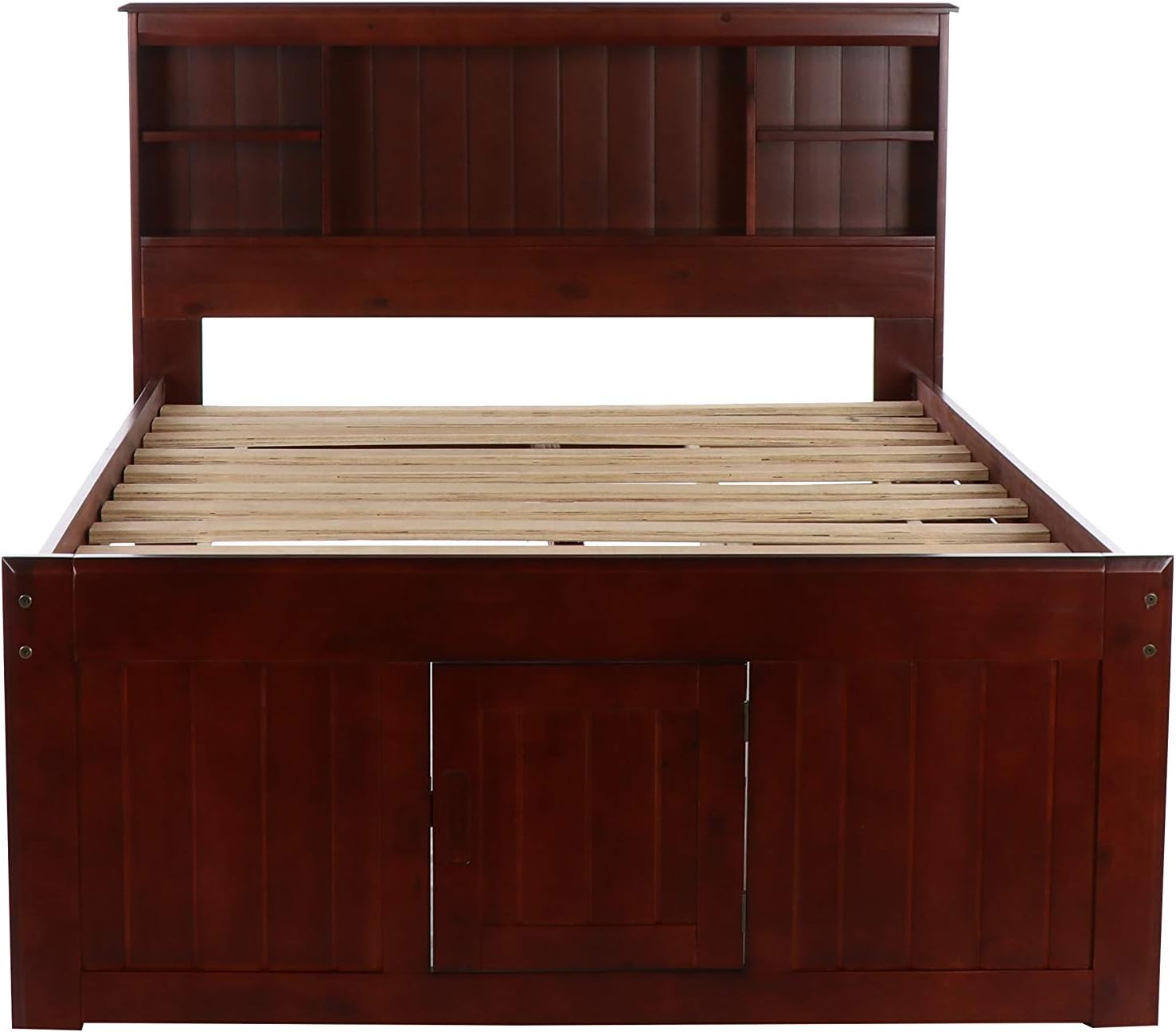 Discovery World Furniture Full Bookcase Bed with 6 Drawers Merlot