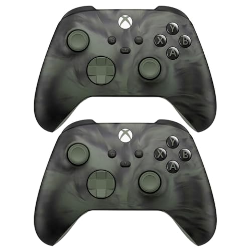 Microsoft QAU-00157 Xbox Wireless Gaming Dual Controller Bundle (Ghost Cipher Special Edition) for Xbox Series X|S, Xbox One, Windows PC, Android and iOS