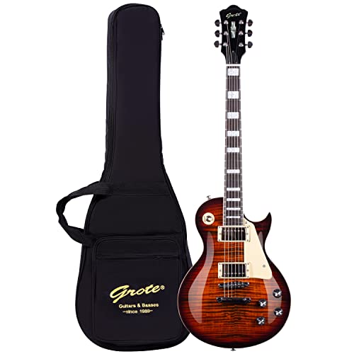 GROTE Guitar Solid Body Electric Guitar with Gigbag LPYS-006 (Purple)