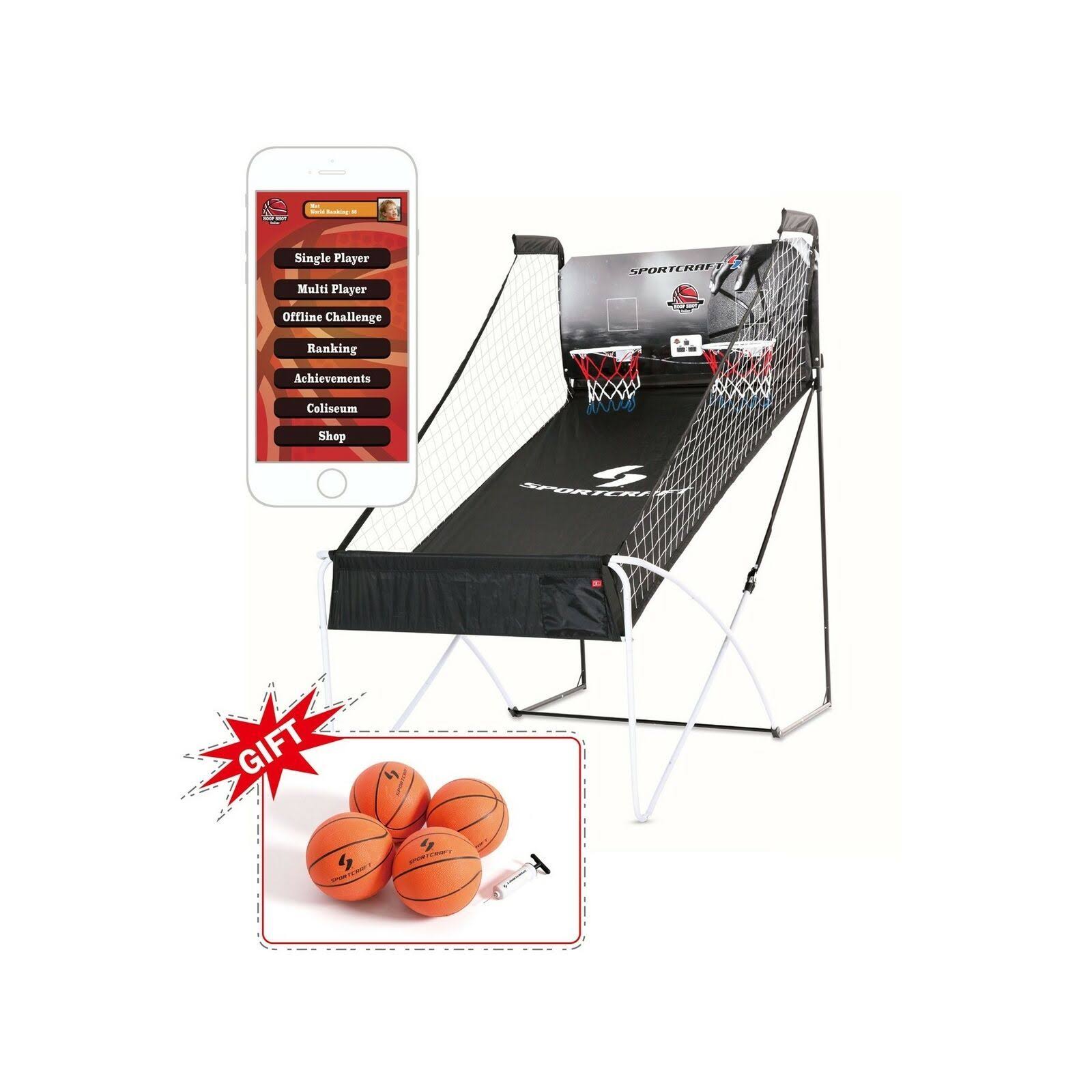 Shaq Double Hoop Shot Basketball Arcade Conventional + Online App Game Sportcraft