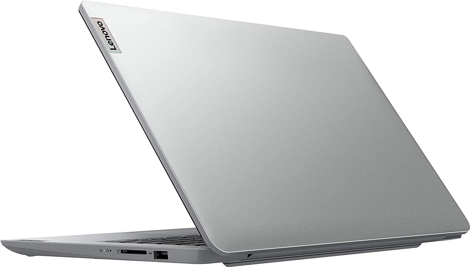Lenovo Ideapad 1i Laptop (14" HD Anti-glare, Intel Celeron N4020, 4GB RAM, 128GB Storage (64GB eMMC + 64GB SD Card)) School, Kids & Education Laptop, Webcam, Wi-Fi 6, Type-C, Win 11 Home in S, Grey