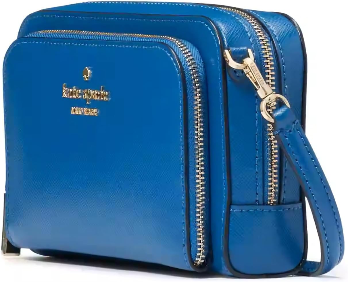 Kate Spade Staci Dual Zip Around Crossbody (Sapphire)
