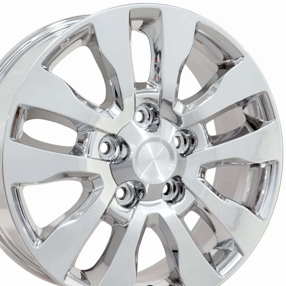 20" Rim Fits 2007-2021 Toyota Tundra Style Satin Black Machined 20x8 Aluminum Wheel