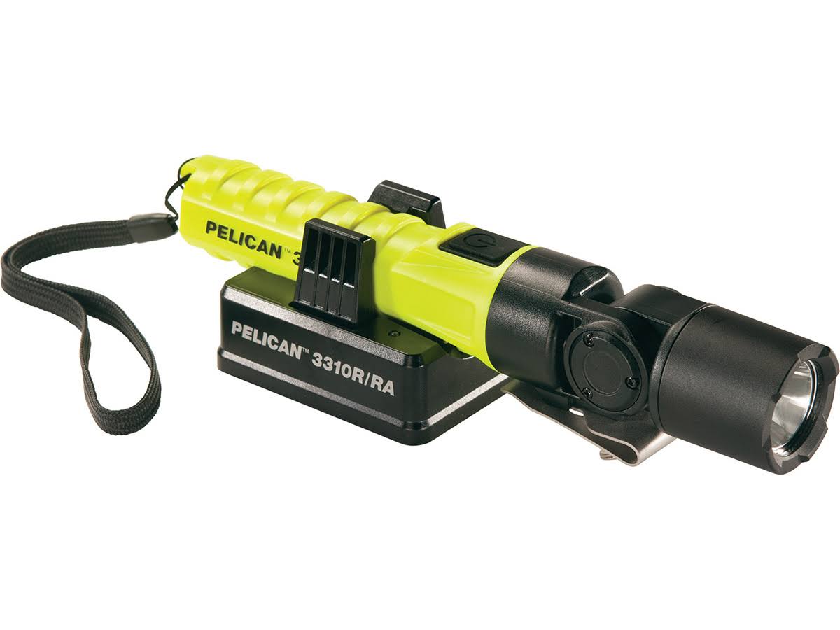 Pelican 3310R-RA Right-Angle Rechargeable Flashlight (Yellow)