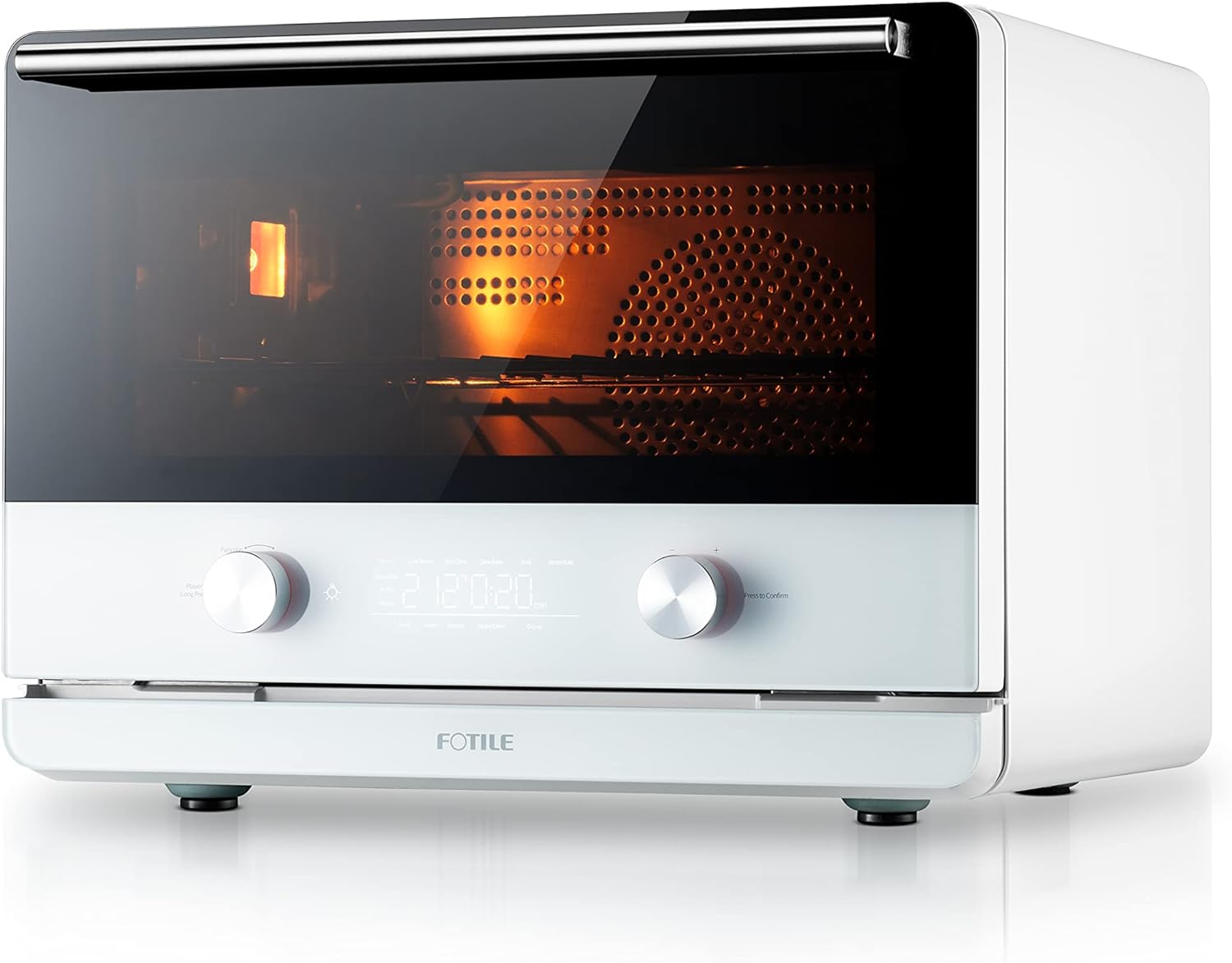 FOTILE JQG7505 30” Under-Cabinet or Wall-Mount Range Hood | Dual DC-Motor | Slant Vent Design & ChefCubii 4-in-1 Countertop Convection Steam Combi Oven Air Fryer Dehydrator