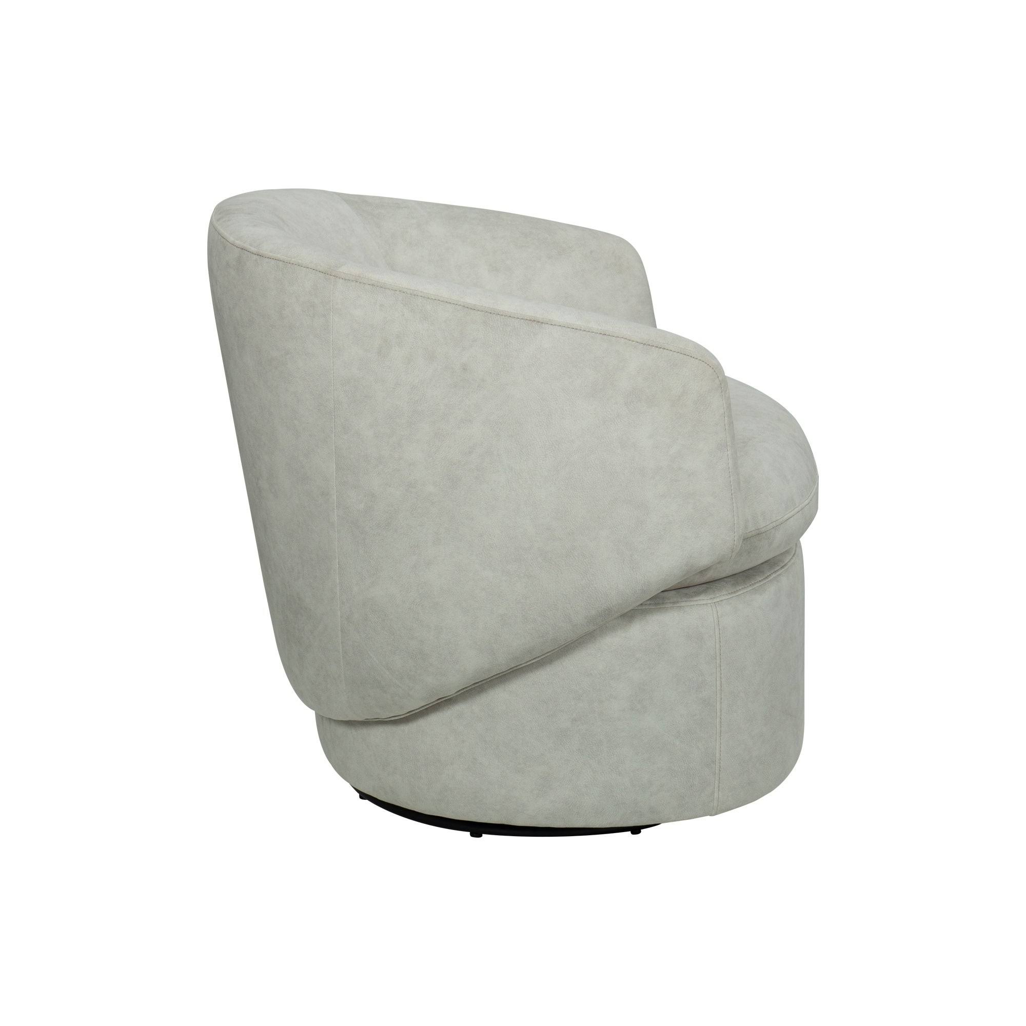 Achorn Swivel Barrel Chair - Leopard