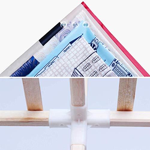 Shoe Rack, Shoe Rack, Wardrobe Cloth for Bedroom, Solid Wood Multifunctional Cloth Closet Storage Organizer Extra Stron and Durable for Clothes Shoes (Style a 106x45x170CM)