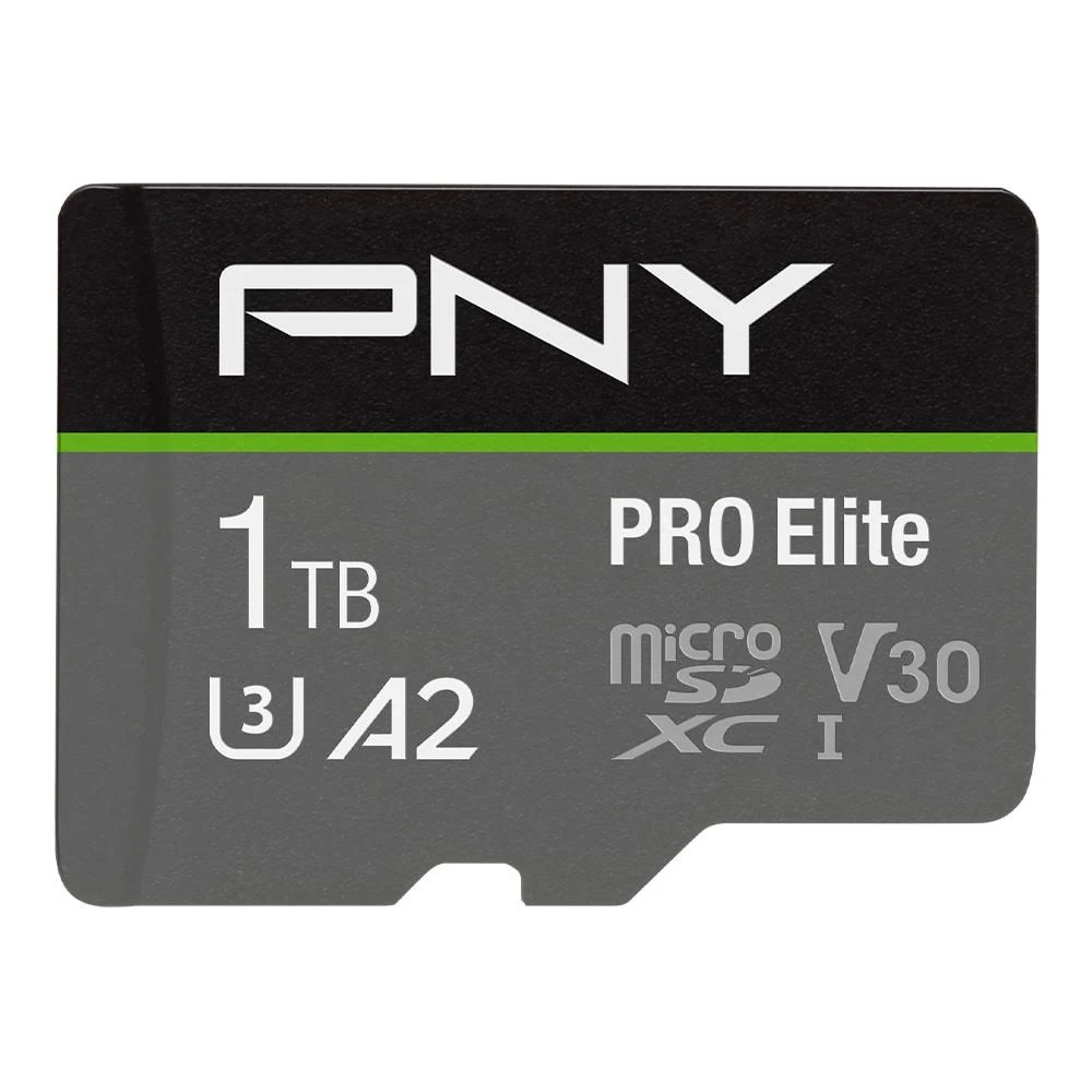 PNY 1TB Pro Elite Class 10 U3 V30 microSDXC Flash Memory Card