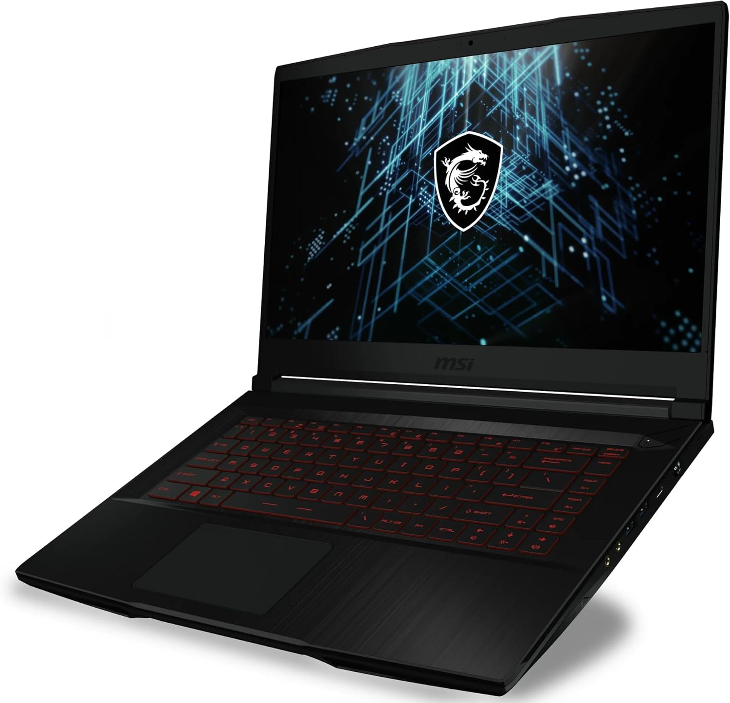 MSI GF63 Thin 15.6" FHD 144Hz Gaming Laptop,Intel Core i5-11400H, NVIDIA GeForce RTX 3050 4GB, 20GB DDR4 Memory, 512GB NVMe SSD, Windows 11 Home, Black with Accessories