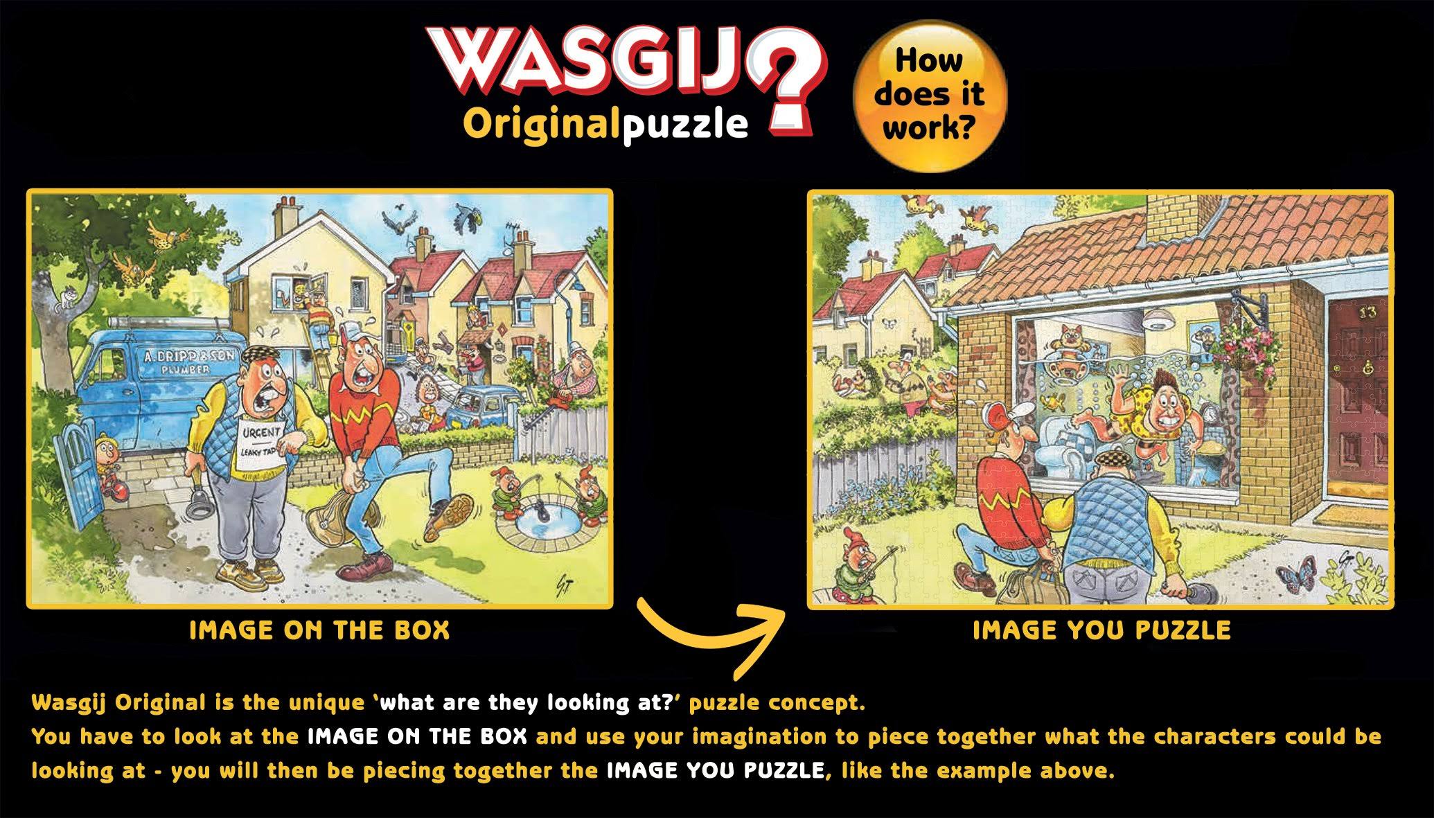 Wasgij 19164 Original 31-Safari Surprise 1000 Piece Jigsaw Puzzle, Multi