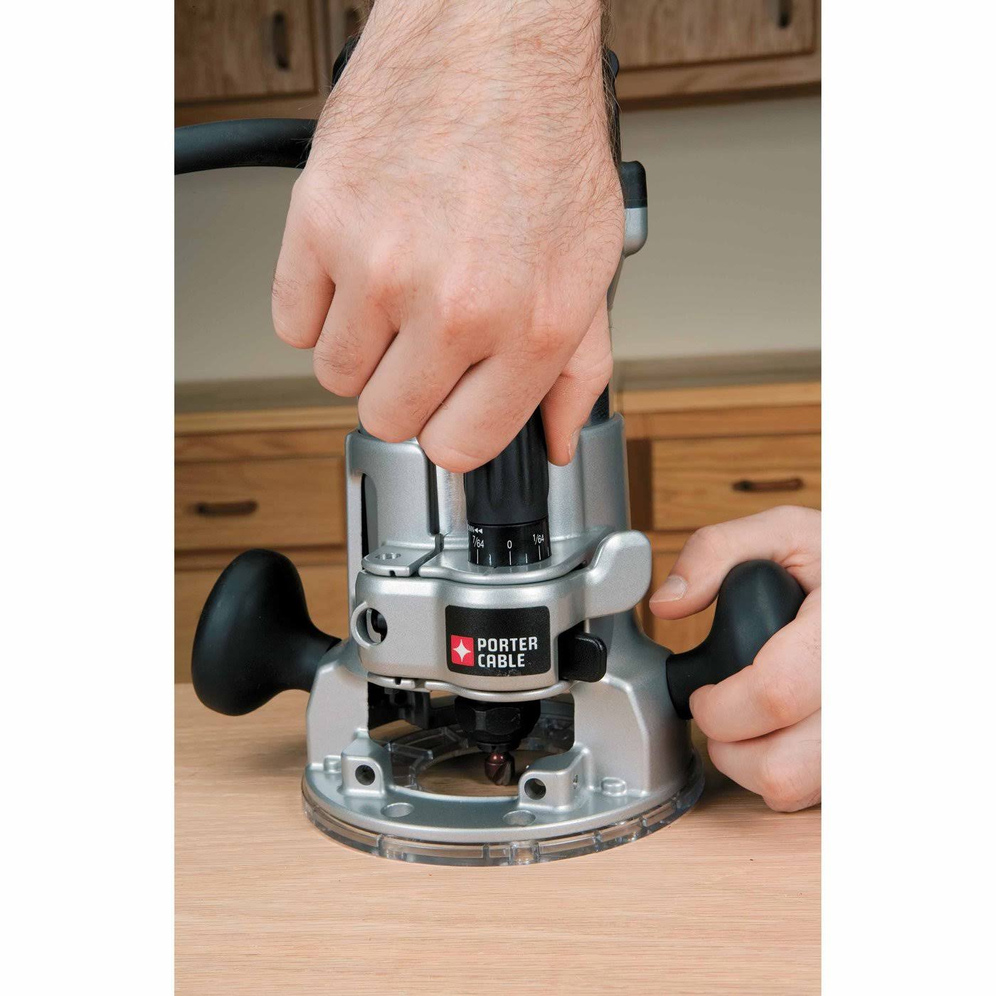 Porter-Cable 893PK Plunge u0026 Fixed Base Router Kit, 2.25 HP