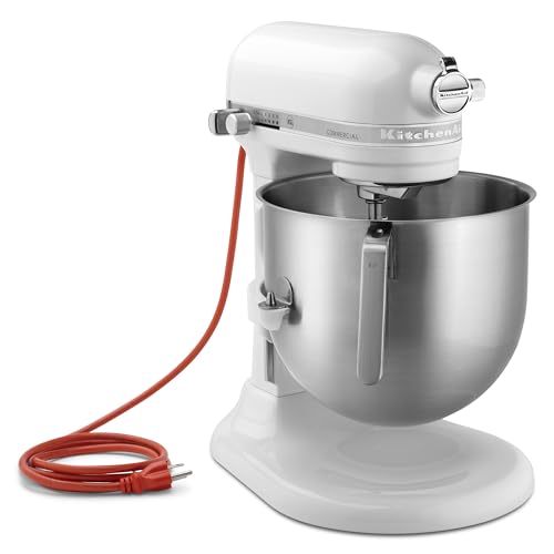 KitchenAid KSM8990CU 8-Quart Commercial Countertop Mixer, 10-Speed, Gear-Driven, Contour Silver